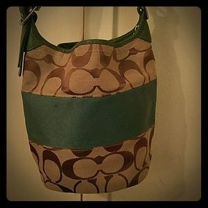 Authentic vintage bucket tote